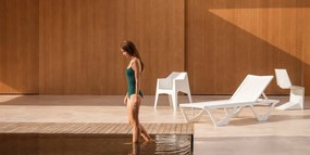 Set de 4 sezlonguri moderne de exterior design premium VOXEL