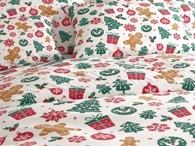 Lenjerie de pat din bumbac MERRY MOOD albă Dimensiune lenjerie de pat: 70 x 90 cm | 140 x 200 cm