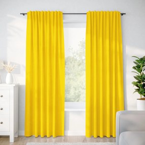 Goldea draperie decorativă loneta - galben închis 240x140 cm