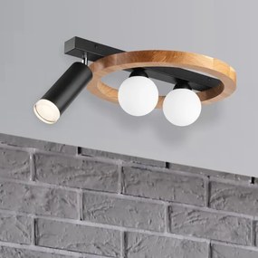 Spot OTIS 2xG9/5W/230V + 1xE27/15W/230V stejar