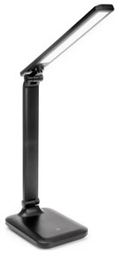Lampă de masă LED tactilă reglabilă cu port USB REMUS LED/5W/230V, neagră