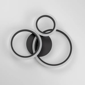 Lustră LED dimabilă aplicată Brilagi ORBITS LED/40W/230V 3000-6500K negru + telecomandă