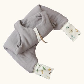 Sac de dormit cu picioare, in cu umplutura 2-2.5 Tog, tot parcusul anului, Grey, 74 80, 1-2 ani