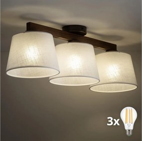 BRILAGI - Lustru LED aplicat LATTE 3xE27/15W/230V pin/alb