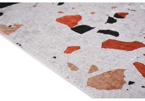 Covor tip traversă portocaliu-fildeș lavabil 80x200 cm Italian Stone – Vitaus