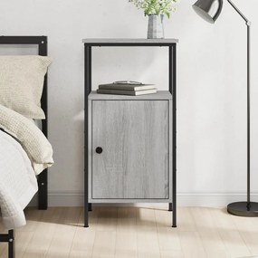 825929 vidaXL Noptieră, gri sonoma, 41x31x80 cm, lemn compozit
