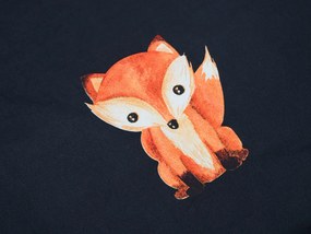 Lenjerie de pat din microfibra FOXES neagra Dimensiune lenjerie de pat: 2 buc 70 x 80 cm | 160 x 200 cm