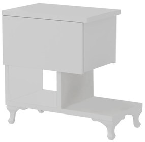 Măsuță de noptieră Cast White