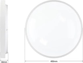 Brilagi - Lampă LED dimabilă GLASS POOL DOUBLE LED/48W/230V 40 cm albă + telecomandă