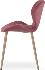 Scaun de masa MANGO VELVET, roz inchis