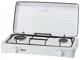 Aragaz 2 ochiuri ZILAN ZLN-0025, culoare alb utilizare numai GPL butelie,