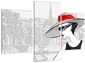 Tablou - Doamna la oraș (90x60 cm)