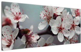 Tablou cu floare - roșie (120x50 cm)