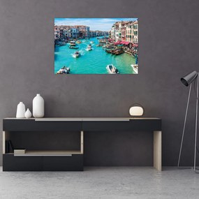 Tablou - Canalul Grande, Veneția, Italia (90x60 cm)