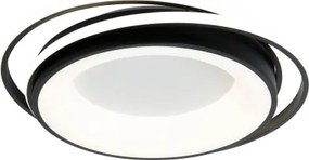Brilagi - Plafonieră LED dimabilă FLARE LED/84W/230V 47x51 cm neagră + telecomandă