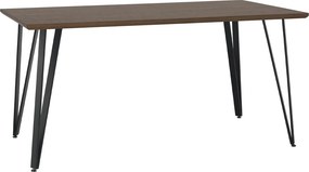 Masa FRIADO, stejar/negru, metal, 150x80x75 cm