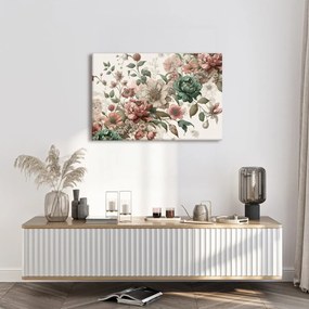 Tablou flori delicate în tonuri pastelate