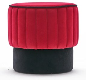 Taburet Rose Pouf Roșu