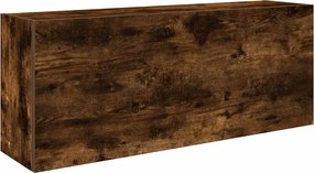 vidaXL Dulap perete baie, stejar fumuriu, 100x25x40 cm, lemn prelucrat