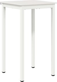 vidaXL Masă de bar Alb 60 x 60 x 105 cm Lemn de pin masiv