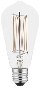 Bec cu filament E27, cu lumină albă caldă 6 W – GTV