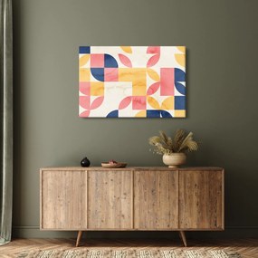 Tablou - Abstracție cu modele retro (90x60 cm)