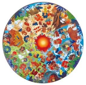 Puzzle Epoca de piatra pentru copii, cu led (102 piese)