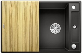 Blanco Axia III 45 S chiuvetă din granit 78x51 cm negru 525841