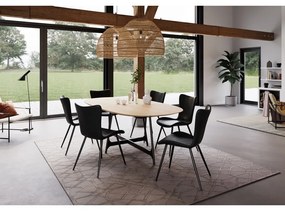 Masă de dining cu blat cu aspect de lemn de stejar 110x220 cm Ooid – DAN-FORM Denmark