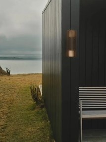 Aplica de perete exterior design nordic IP54 Aludra seaside brown