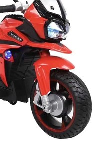 Motocicleta Electrica cu Acumulator Pentru Copii NOVOKIDS™ Rio Motor, 3-8 ani, max 30 kg, Cu USB, Sunete si Lumini LED, Pornire cu cheie, Roti