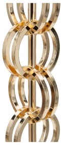 Veioză Mauro Ferretti Glam Rings, înălțime 54,5 cm, negru-auriu