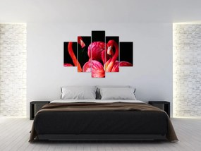 Tablou cu flamengo roșii (150x105 cm)