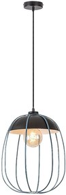 Rabalux Svens lampă suspendată 1x60 W negru-albastru 72024