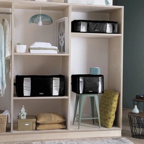 Cutie depozitare cu vacuum Compactor Black Edition, capacitate 210 l, negru