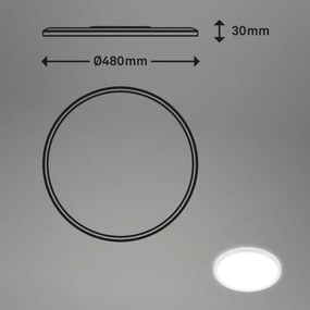 Plafonieră LED SLIM LED/30W/230V Briloner 3428-016