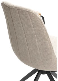 Scaune de dining bej 2 buc. Tali – Marckeric