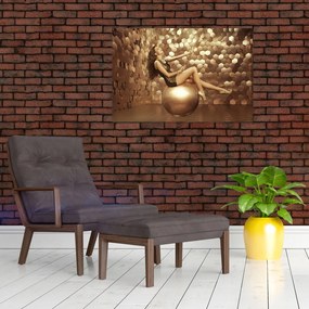 Tablou - Femeia în încăperea de aur (90x60 cm)