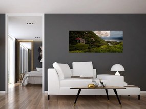Tablou - peisaj cu luna (120x50 cm)