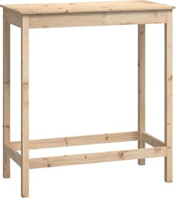 vidaXL Masă de bar, 100x50x110 cm, lemn masiv de pin