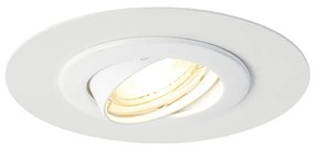 Spot rotund îngropat alb inclinabil cu inel de umplere - Edu