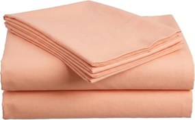 Cearsaf din bumbac STANDARD 140x240 cm, piersica