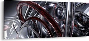 Tabloul cu abstracție în gri (120x50 cm)