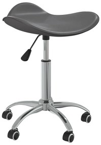 vidaXL Scaun pentru salon spa, gri, piele ecologică