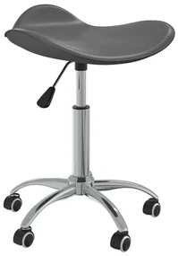 vidaXL Scaun pentru salon spa, gri, piele ecologică