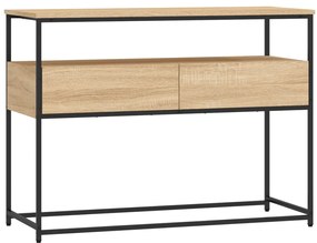 834151 vidaXL Măsuță consolă, stejar sonoma, 100x40x75 cm, lemn prelucrat