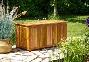Casaria Ladă de lemn ACACIA, 117x50x59cm, maro natural