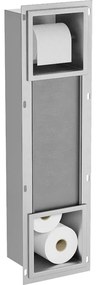 Mexen X-Wall-BP suport pentru hârtie igienică cu magazie, inox - 1914