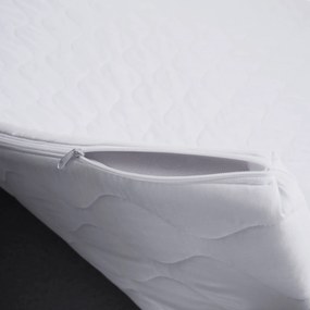 Pat boxspring, 160x200, ţesătură gri, KAMILIA