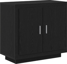 vidaXL Bufet Stejar Negru 80 x 40 x 75 cm Lemn compozit